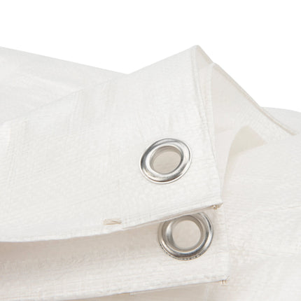 Abdeckplanemarkt 8x10 PE Gewebeplane weiß 250 g/m2