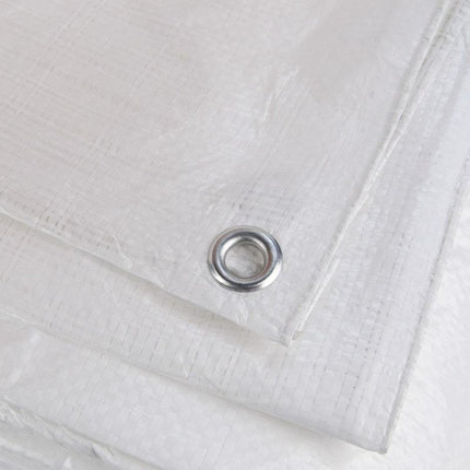 Abdeckplanemarkt 8x10 PE Gewebeplane weiß 250 g/m2