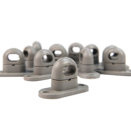 Abdeckplanemarkt Drehkreuz 42x22mm Kunststoff grau