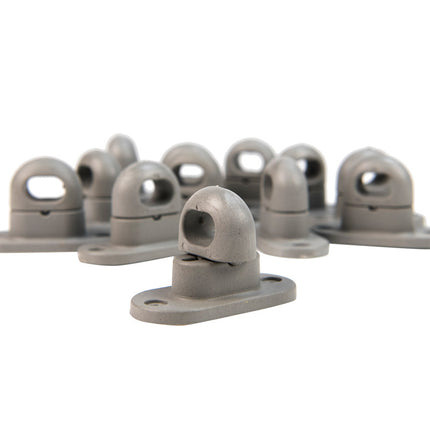 Abdeckplanemarkt Drehkreuz 42x22mm Kunststoff grau