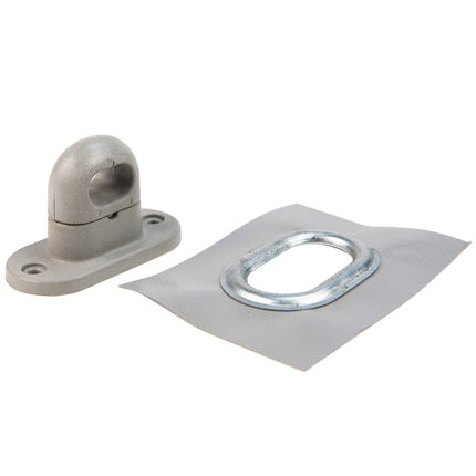 Abdeckplanemarkt Drehkreuz 42x22mm Kunststoff grau