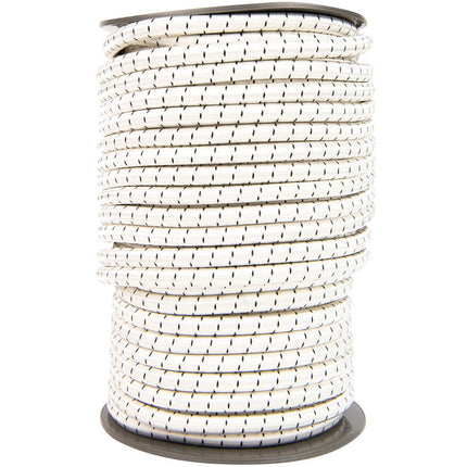 Abdeckplanemarkt Elastische Kordel 12mm schwarz-weiß gestreift
