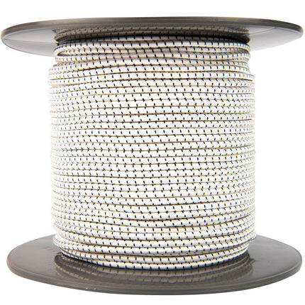 Abdeckplanemarkt Elastische Kordel 4mm schwarz und weiß gestreift