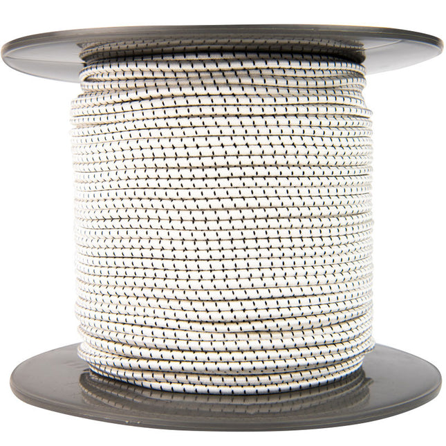 Abdeckplanemarkt Elastische Kordel 4mm schwarz und weiß gestreift