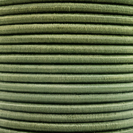 Abdeckplanemarkt Elastische Schnur 10mm Armee grün