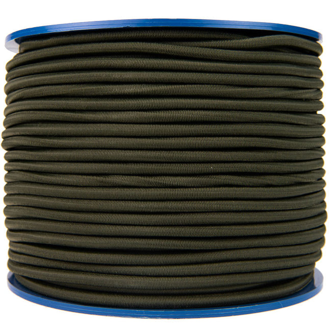 Abdeckplanemarkt Elastische Schnur 6mm Armee grün