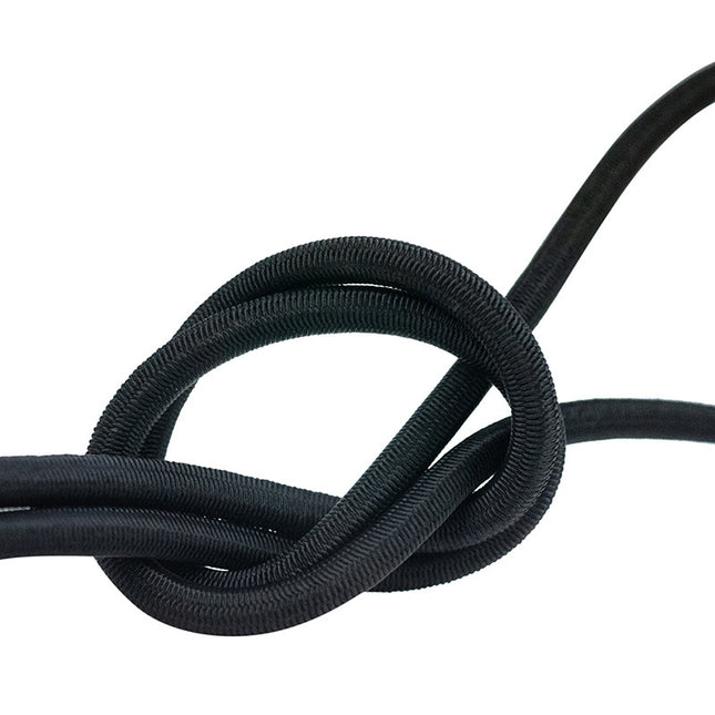 Abdeckplanemarkt Elastische Schnur 6mm schwarz pro Meter