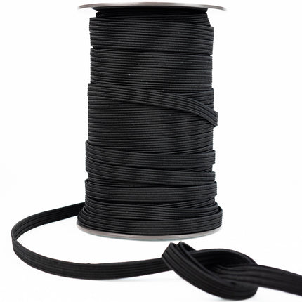 Abdeckplanemarkt Elastische Schnur flach 16mm schwarz