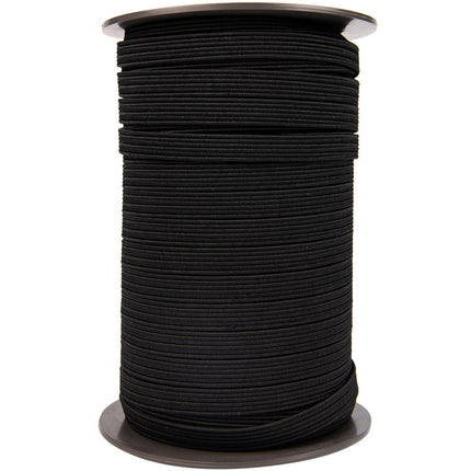 Abdeckplanemarkt Elastische Schnur flach 16mm schwarz