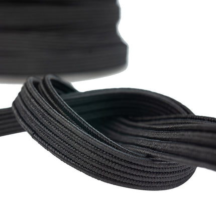 Abdeckplanemarkt Elastische Schnur flach 16mm schwarz