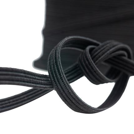 Abdeckplanemarkt Elastische Schnur flach 22mm schwarz