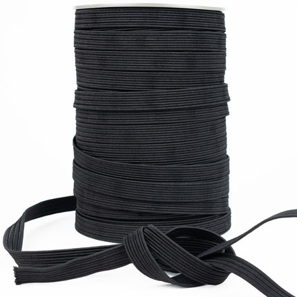 Abdeckplanemarkt Elastische Schnur flach 22mm schwarz