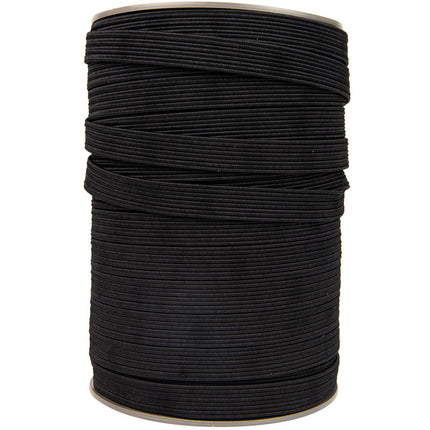 Abdeckplanemarkt Elastische Schnur flach 22mm schwarz