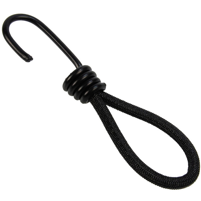 Abdeckplanemarkt Elastischer Spanner 6mm Spin Haken 13cm schwarz belastbar bis 15KG PP