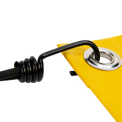 Abdeckplanemarkt Elastischer Spanner 6mm Spin Haken 13cm schwarz belastbar bis 15KG PP