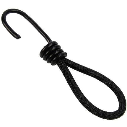 Abdeckplanemarkt Elastischer Spanner 6mm Spin Haken 13cm schwarz belastbar bis 15KG PP