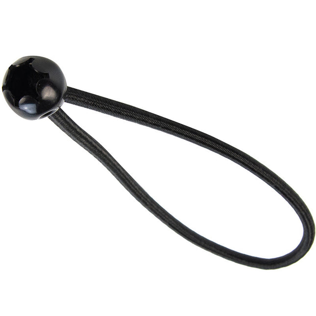 Abdeckplanemarkt Elastischer Spanner schwarz 6mm 18cm mit Ball