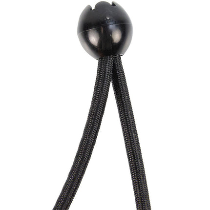 Abdeckplanemarkt Elastischer Spanner schwarz 6mm 18cm mit Ball