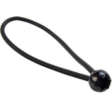 Abdeckplanemarkt Elastischer Spanner schwarz 6mm 18cm mit Ball