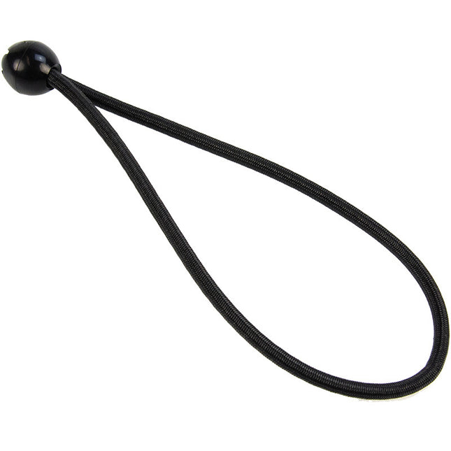 Abdeckplanemarkt Elastischer Spanner schwarz 6mm 25cm mit Ball