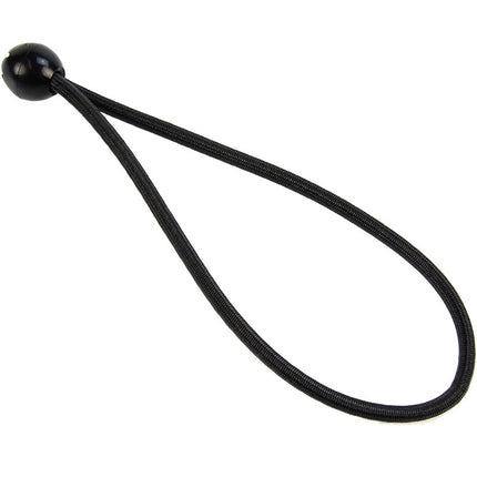 Abdeckplanemarkt Elastischer Spanner schwarz 6mm 25cm mit Ball