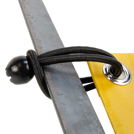 Abdeckplanemarkt Elastischer Spanner schwarz 6mm 25cm mit Ball