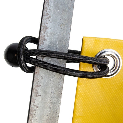 Abdeckplanemarkt Elastischer Spanner schwarz 6mm 25cm mit Ball