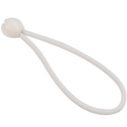 Abdeckplanemarkt Elastischer Spanner weiß 6mm 18cm mit Ball