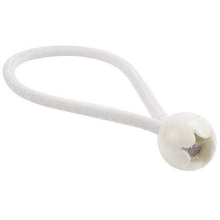 Abdeckplanemarkt Elastischer Spanner weiß 6mm 18cm mit Ball