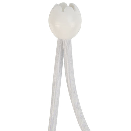 Abdeckplanemarkt Elastischer Spanner weiß 6mm 18cm mit Ball