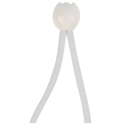 Abdeckplanemarkt Elastischer Spanner weiß 6mm 25cm mit Ball