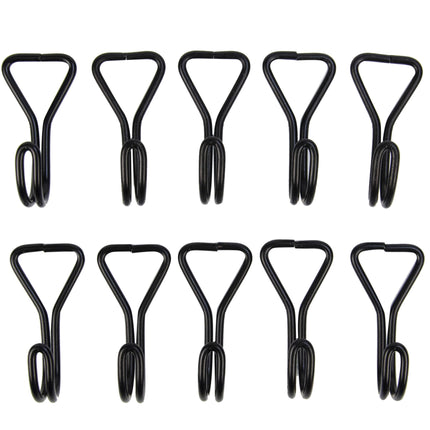 Abdeckplanemarkt Flacher Doppelhaken 61mm 10 Stück