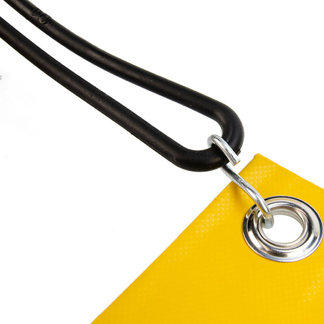 Abdeckplanemarkt Gummiband mit S-Haken 20cm elastisch schwarz