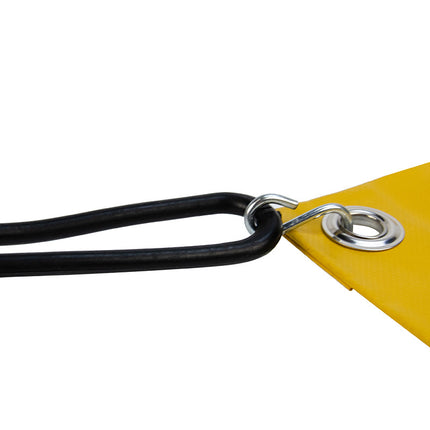 Abdeckplanemarkt Gummiband mit S-Haken 25cm elastisch, schwarz