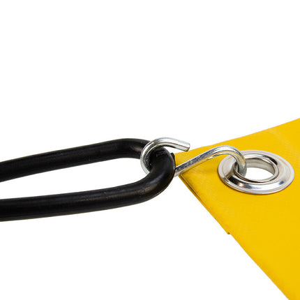 Abdeckplanemarkt Gummiband mit S-Haken 25cm elastisch, schwarz