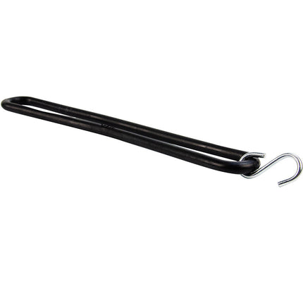 Abdeckplanemarkt Gummiband mit S-Haken 25cm elastisch, schwarz