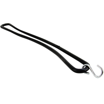 Abdeckplanemarkt Gummiband mit S-Haken 40cm elastisch schwarz