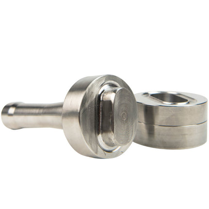 Abdeckplanemarkt Handstempeln 42x22mm oval aus Edelstahl