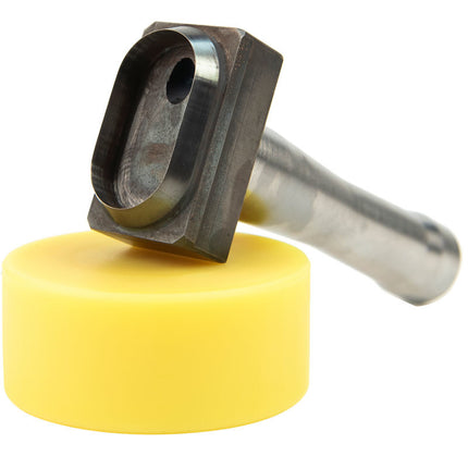 Abdeckplanemarkt Hohlfuß 42x22mm oval aus Edelstahl