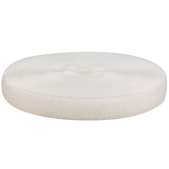 Abdeckplanemarkt Klettverschluss 20mm nähbare Schlaufe weiß