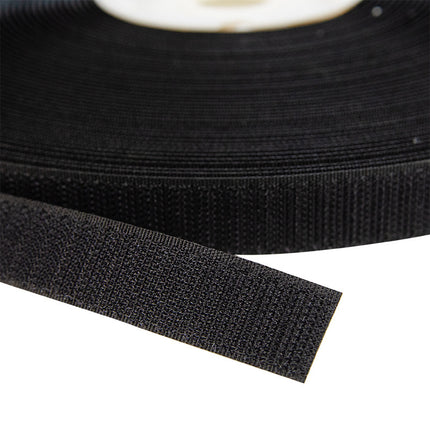 Abdeckplanemarkt Klettverschluss 20mm selbstklebend Acrylhaken schwarz