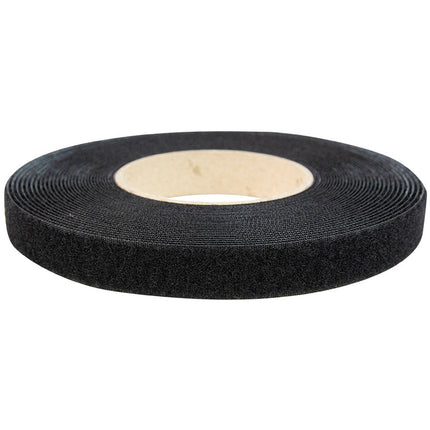 Abdeckplanemarkt Klettverschluss 20mm selbstklebende Acryl-Schleife schwarz