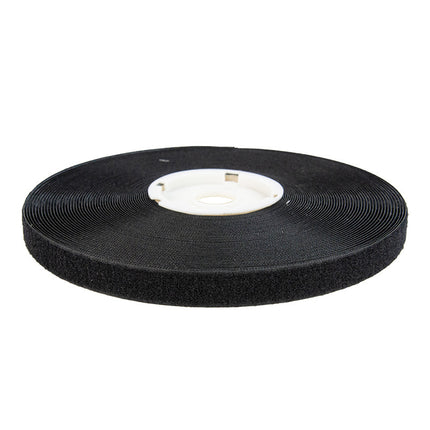 Abdeckplanemarkt Klettverschluss 20mm selbstklebende Schlaufe schwarz