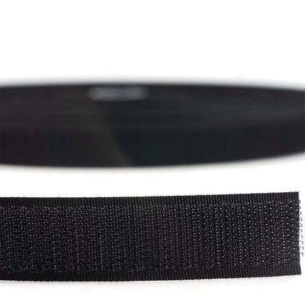 Abdeckplanemarkt Klettverschluss 20mm selbstklebender Haken schwarz