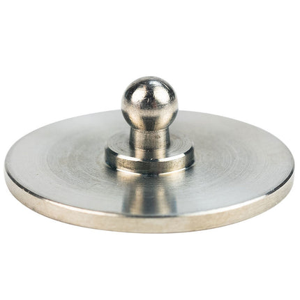 Abdeckplanemarkt Loxx Edelstahl Bodenplatte rund ohne Loch klebbar 316