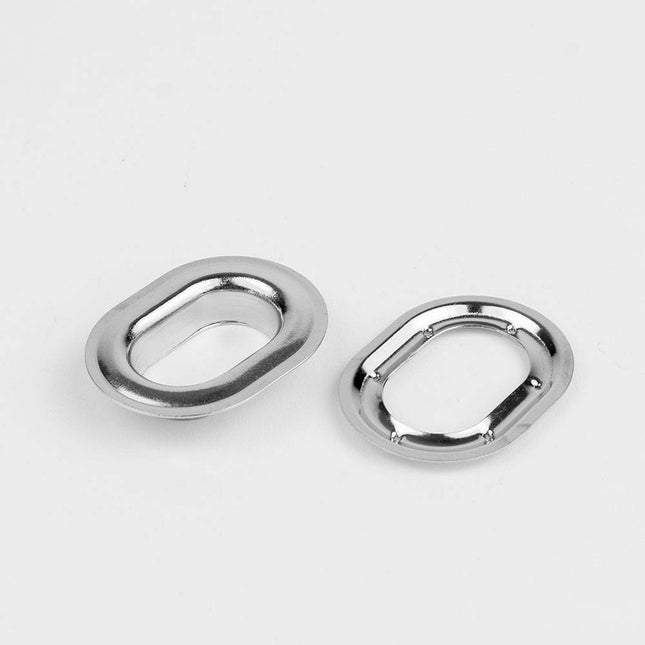 Abdeckplanemarkt Metall Ösen oval 22,5 x 13,5