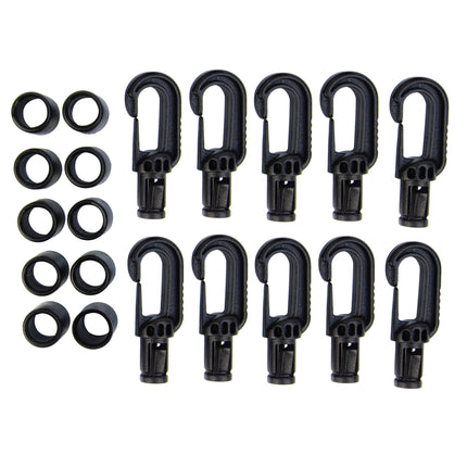 Abdeckplanemarkt Musketenhaken aus Kunststoff 6mm 10 Stück