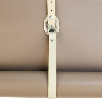 Abdeckplanemarkt PVC-Band + D-Ring verzinkt 50cm beige