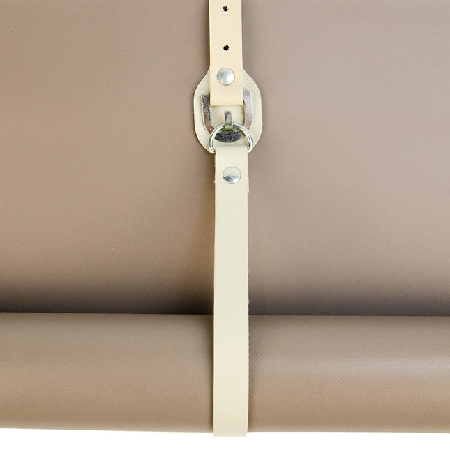 Abdeckplanemarkt PVC-Band + D-Ring verzinkt 50cm beige