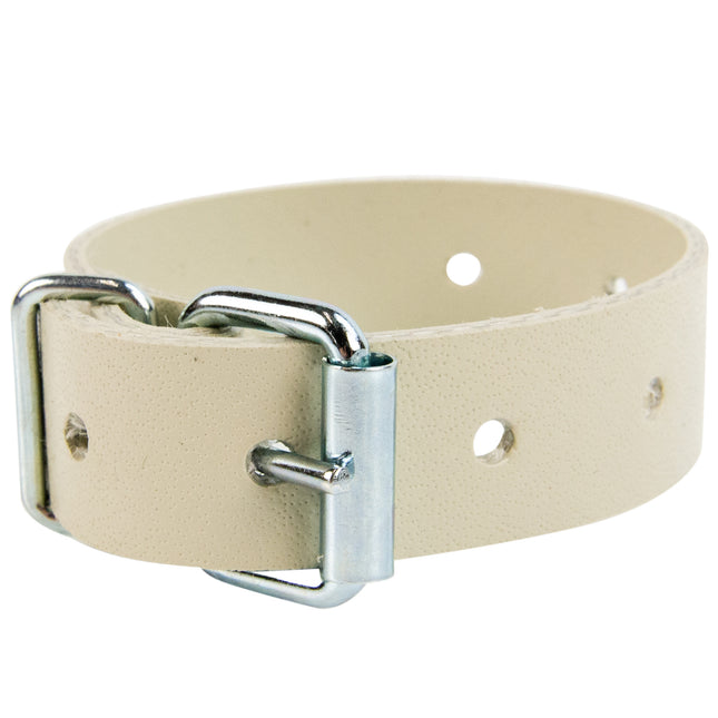 Abdeckplanemarkt PVC-Gürtel mit Schnalle 25cm creme